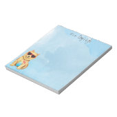 Summer Norwich Terrier Notitieblok (Linkerzijde)