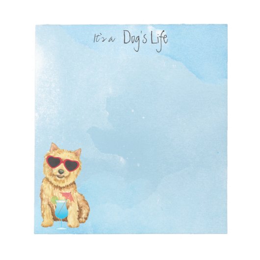 Summer Norwich Terrier Notitieblok (Voorkant)