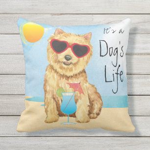 Summer Norwich Terrier Outdoor Pillow Buitenkussen