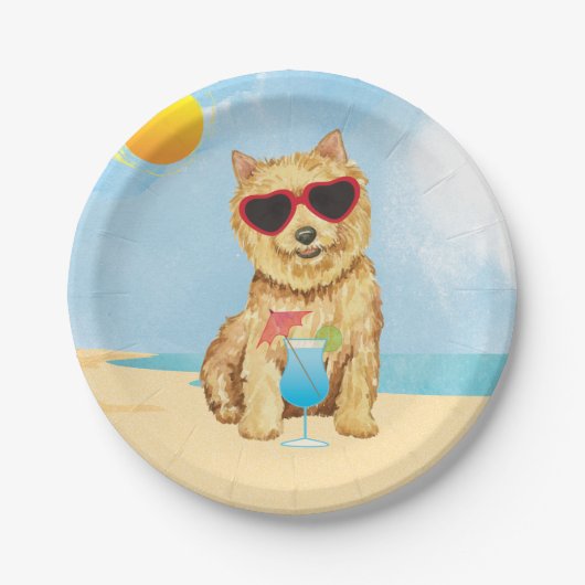 Summer Norwich Terrier Paper Bord (Voorkant)