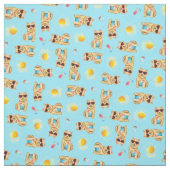 Summer Norwich Terrier Stof (Swatch)