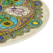 Summer Nouveau glazen snijplank (Hoek)