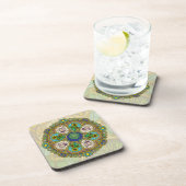 Summer Nouveau Square Coaster Bier Onderzetter (Rechterzijde)