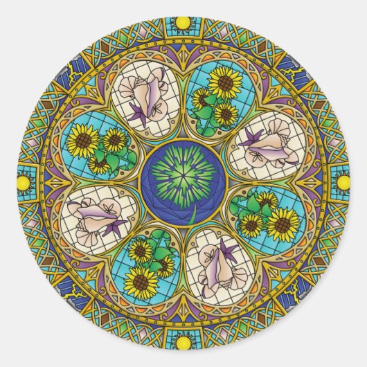 Summer Nouveau Sticker (Voorkant)