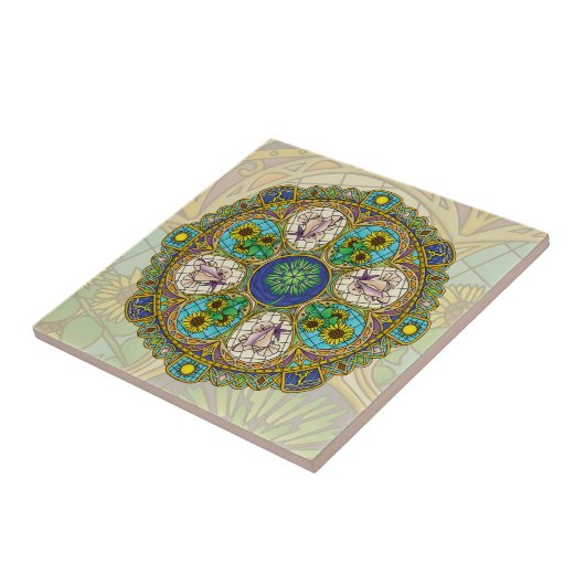 Summer Nouveau Tegel Tegeltje (Zijkant)