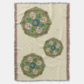 Summer Nouveau Throw Blanket Deken (Voorkant Verticaal)