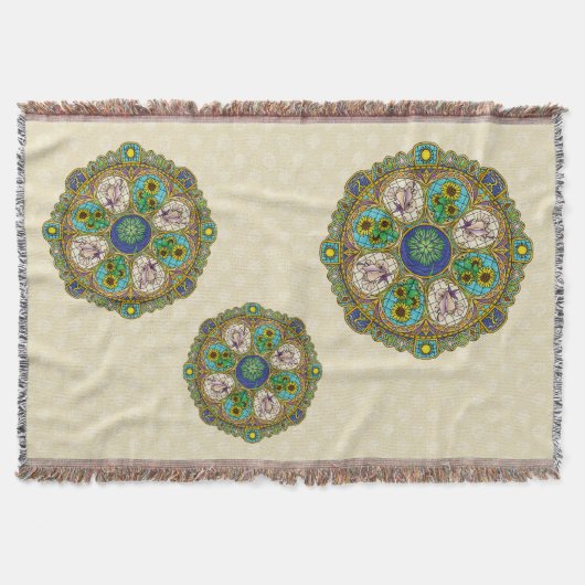 Summer Nouveau Throw Blanket Deken (Voorkant)