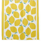 Summer Novelty Lemon-Pattern Gedrukt Douchegordijn (Voorkant)