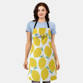 Summer Novelty Lemon-Pattern Printed Personalized Schort (Gedragen)