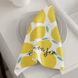 Summer Novelty Lemon-Pattern Printed Personalized Theedoek