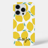 Summer Novelty Lemon-Patterned gepersonaliseerd Case-Mate iPhone Case (Achterkant)