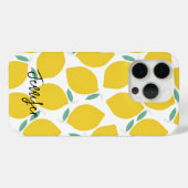 Summer Novelty Lemon-Patterned gepersonaliseerd Case-Mate iPhone Case (Achterkant (horizontaal))