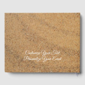 Summer Ocean Beach Sand Seashells Gastenboek (Achterkant)