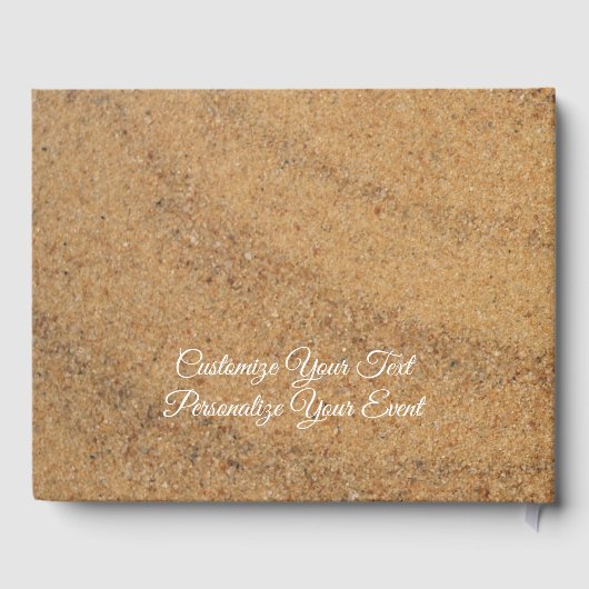 Summer Ocean Beach Sand Seashells Gastenboek (Achterkant)