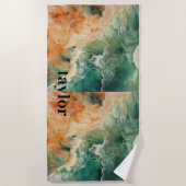 Summer Ocean Beach Strandlaken (Voorkant)