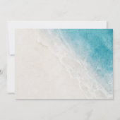 Summer Ocean Beach Wedding Bedankkaart (Achterkant)