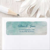 Summer Ocean Blue Beach Elegance Etiket (Insitu)