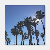 Summer Ocean Palms Blue Color Photography Magneet (Voorkant)