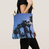 Summer Ocean Palms Blue Color Photography Tote Bag (Dichtbij)