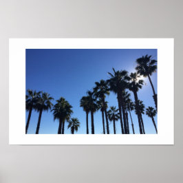 Summer Ocean Palms en Sky Color Photography Poster