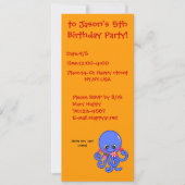 Summer octopus kaart (Voorkant)