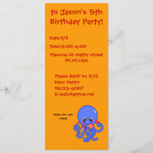 Summer octopus kaart