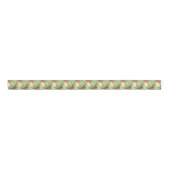 Summer Oerwoud Tropical Parrot Flowers Blossom Grosgrain Lint (Voorkant)