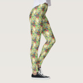 Summer Oerwoud Tropical Parrot Flowers Blossom Leggings (Rechts)