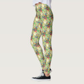 Summer Oerwoud Tropical Parrot Flowers Blossom Leggings (Links)