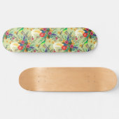 Summer Oerwoud Tropical Parrot Flowers Blossom Persoonlijk Skateboard (Horizontaal)