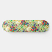 Summer Oerwoud Tropical Parrot Flowers Blossom Persoonlijk Skateboard (Horizontaal)