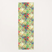 Summer Oerwoud Tropical Parrot Flowers Blossom Yogamat (Voorkant)