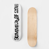 Summer of 2016 Black Funny Typography Persoonlijk Skateboard (Voorkant)