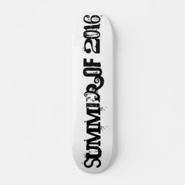 Summer of 2016 Black Funny Typography Persoonlijk Skateboard