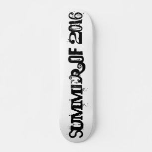 Summer of 2016 Black Funny Typography Persoonlijk Skateboard