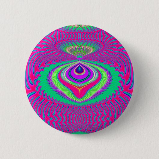 Summer of Love-knop Ronde Button 5,7 Cm (Voorkant)