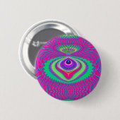 Summer of Love-knop Ronde Button 5,7 Cm (Voorkant /achterkant)