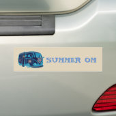 Summer Om Hippie Van Bumpersticker (Op auto)