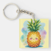 Summer On The Go Happy Pineapple Keychain (Voorkant)