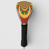 Summer one Love kleuren red gold green Golfheadcover (Voorkant)