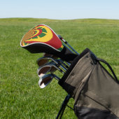 Summer one Love kleuren red gold green Golfheadcover (Insitu)