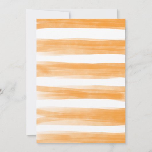 Summer Oranje Citrus Botanical Greenery Shower Bedankkaart (Achterkant)