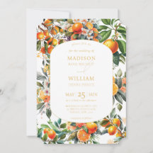 Summer Oranje Citrus Fruit Wedding