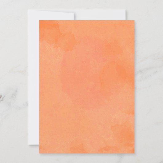 Summer Oranje Citrus Greenery Baby shower per post Kaart (Achterkant)