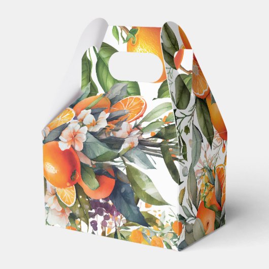 Summer Oranje Fruit Wedding Persoonlijk Hartelijk Bedankdoosjes (Achterkant)