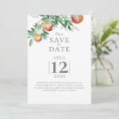 Summer Orchard Save the Date Kaart (Staand voorkant)
