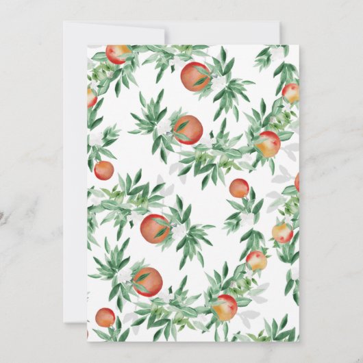 Summer Orchard Save the Date Kaart (Achterkant)