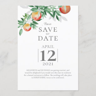 Summer Orchard Save the Date Kaart