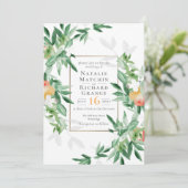 Summer Orchard Wedding Uitnodiging (Staand voorkant)