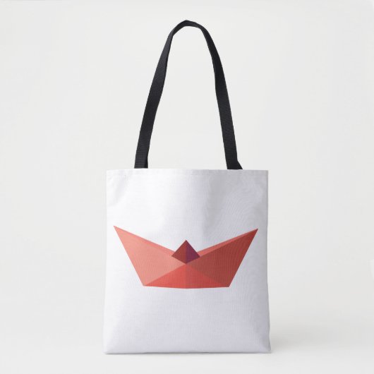 Summer, Origami Pet Boat, All-over-Print Canvas ta Tote Bag (Voorkant)